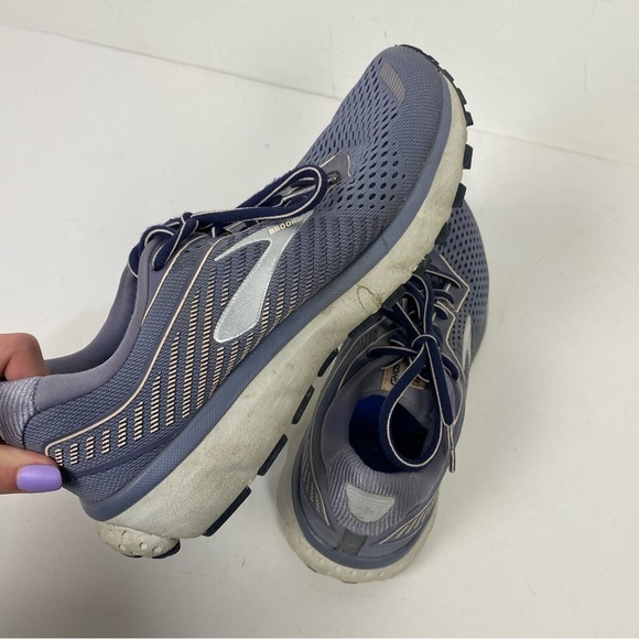Brooks Ghost 12 purple grey athletic sneakers athletic running - Picture 3 of 8